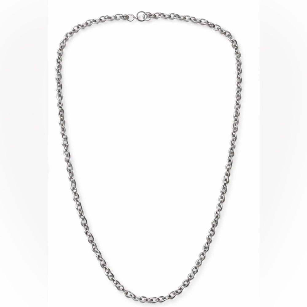 Classic Silver Chain Necklace - Elegant Women's Jewelry
